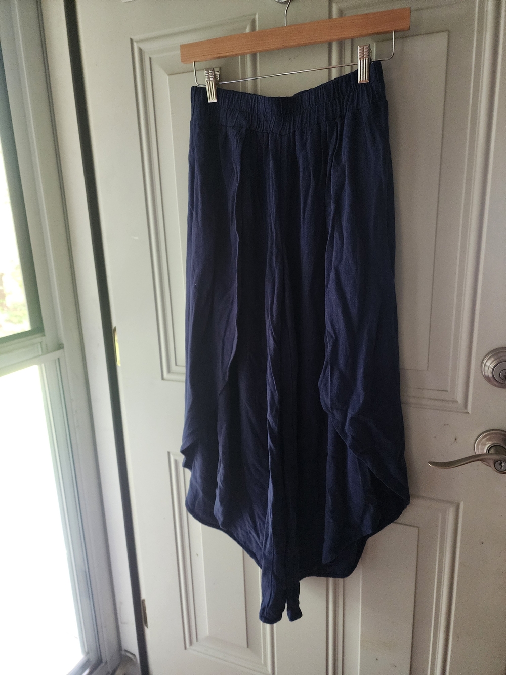 Sozy Clementine Flowing Navy Tulip Pants - S